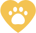 heart with a paw icon